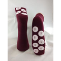 Wine Adult Mid-Calf Comfort Slipper Socks